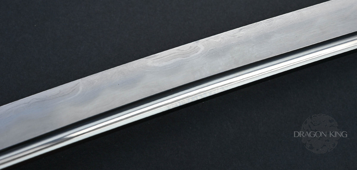 Sea Wave Folded Steel Katana