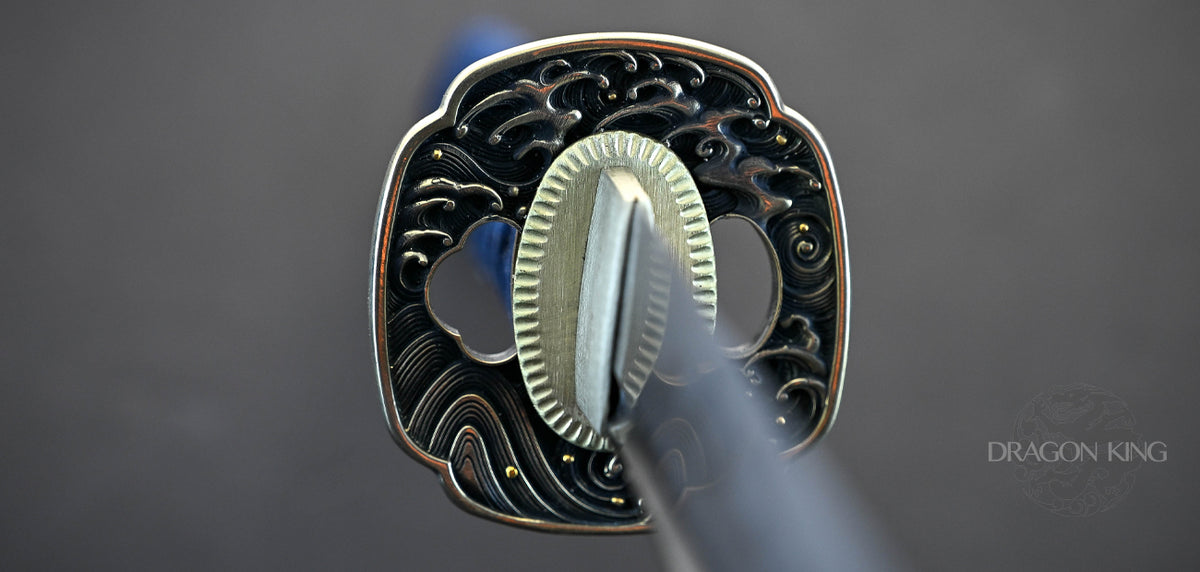Sea Wave Folded Steel Katana