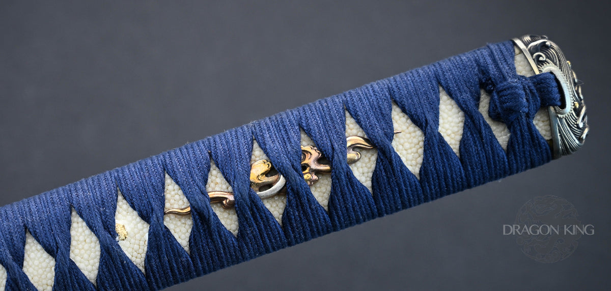 Sea Wave Folded Steel Katana