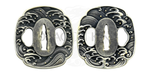 Load image into Gallery viewer, Sea Wave Folded Steel Wakizashi