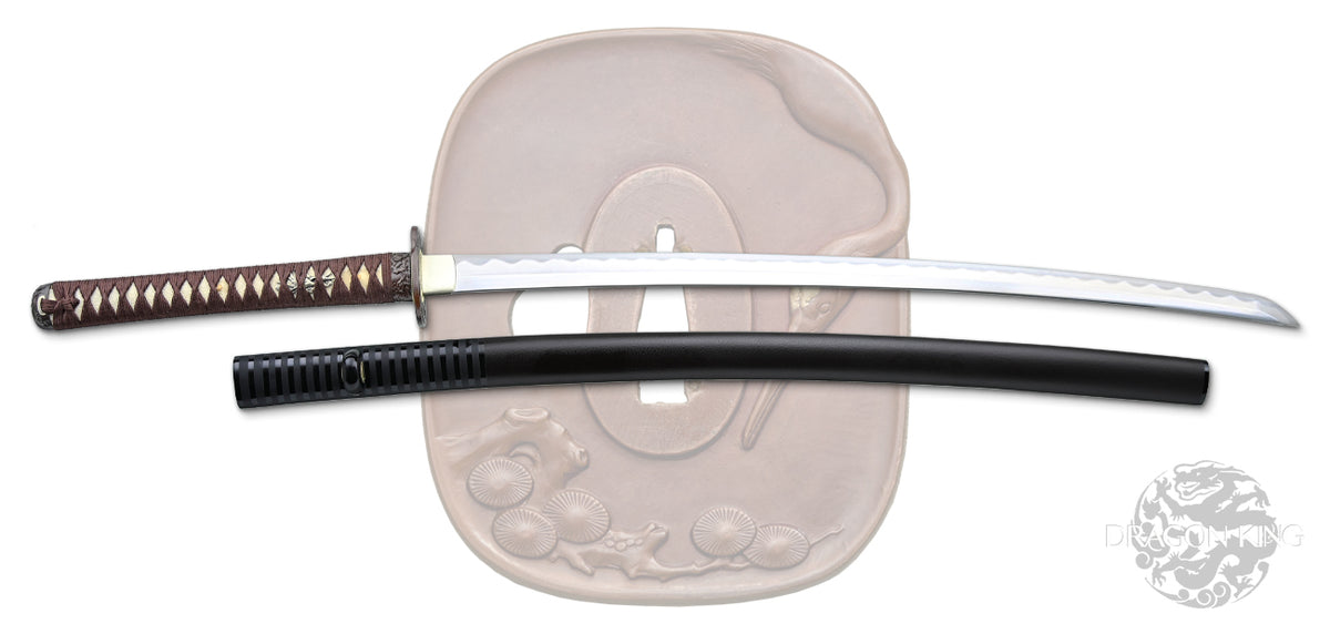 Pine Crane Katana - Brown Ito